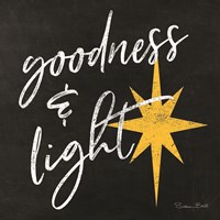 Goodness & Light Chalkboard Fine Art Print