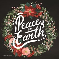 Peace on Earth Wreath Fine Art Print