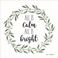 All is Calm Wreath Fine Art Print