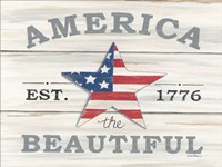 America the Beautiful Star Fine Art Print