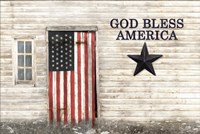 God Bless American Flag Fine Art Print