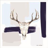 Colored Steer Head I Fine Art Print