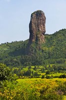 Stone Pillar in the Mountain, Bahir Dar, Ethiopia Fine Art Print
