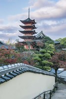 Japan, Miyajima, Toyokuni Shrine Pagoda Fine Art Print