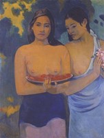 Two Women from Tahiti Fine Art Print