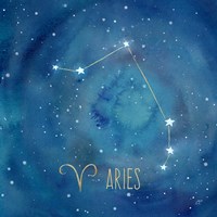 Star Sign Aries Framed Print