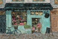 Parisian Flower Shop Fine Art Print