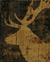 Rustic Lodge Animals Deer Fine Art Print