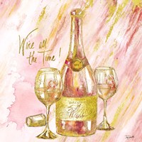 Rose All Day I (Wine All The Time) Framed Print