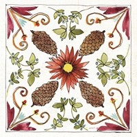 Festive Foliage IX Framed Print