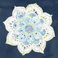 Jaipur VI Navy Fine Art Print