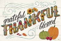 Thankful I White Fine Art Print