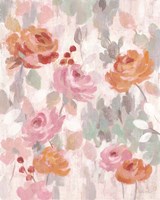 Pastel Brocade I Framed Print