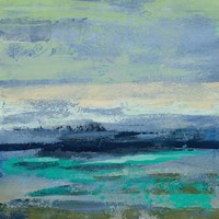 Teal Wave II Fine Art Print