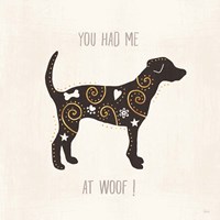 Otomi Dogs IV Neutral Framed Print