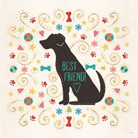 Otomi Dogs III Framed Print