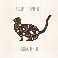 Otomi Cats V Neutral Framed Print