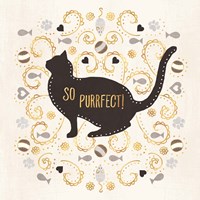 Otomi Cats III Neutral Framed Print