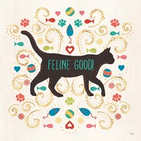 Otomi Cats II Framed Print