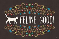 Otomi Cats I Dark Fine Art Print