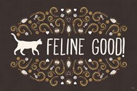 Otomi Cats I Dark Neutral Fine Art Print