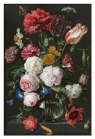 Abraham Mignon, Still Life with Flowers in a Glass Vase Fine Art Print