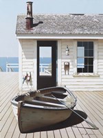 Boat on the Dock Fine Art Print