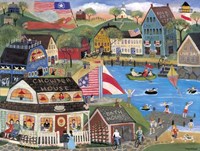 Summertime Spirit Village Fine Art Print