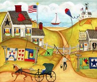 Oceanside Kite Quilt Maker Fine Art Print