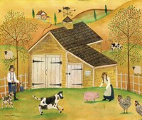 Yellow Barn Fine Art Print