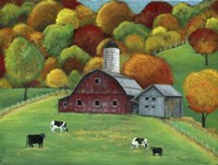 Colors of Autumn Barnyard Fine Art Print