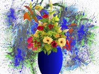 Blue Vase Fine Art Print