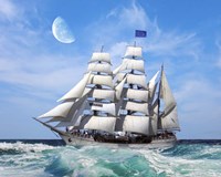 Sailing The Ocean 6 Fine Art Print