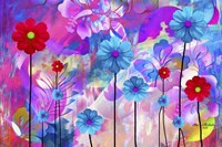 Rainbow Flowers Fine Art Print