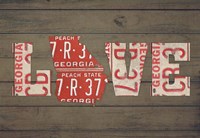 GA State Love Fine Art Print