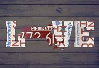 MA State Love Fine Art Print