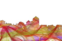 Albuquerque New Mexico Skyline - Summer Swirl Fine Art Print