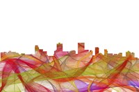 Anchorage Alaska Skyline - Summer Swirl Fine Art Print