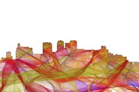 Birmingham Alabama Skyline - Summer Swirl Fine Art Print