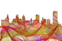 Buffalo New York SkylineSummer Swirl Fine Art Print