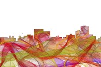 Chatanooga Tennessee Skyline - summer Swirl Fine Art Print