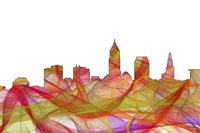 Cleveland Ohio Skyline - Summer Swirl Fine Art Print