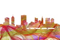 Columbus Ohio Skyline-Summer Swirl Fine Art Print