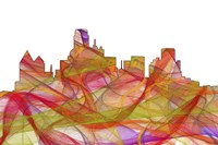 Dallas Texas Skyline - Summer Swirl Fine Art Print