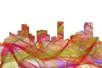 Denver Colorado Skyline - Summer Swirl Fine Art Print