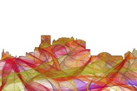 El Paso Texas Skyline. - Summer Swirljpg Fine Art Print