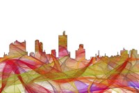 Fort Worth Texas  Skyline - Summer Swirl Fine Art Print