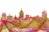 Fresno California Skyline. - Summer Swirl Fine Art Print