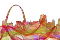 Gateway Arch St Louis Missouri Skyline - Summer Swirl Fine Art Print