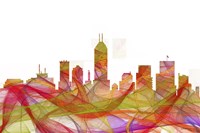 Indiana Indianapolis Skyline - Summer Swirl Fine Art Print